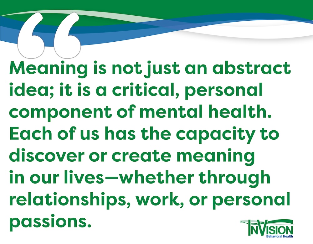 The Intersection of Meaning and Mental Health: How Purpose Shapes 